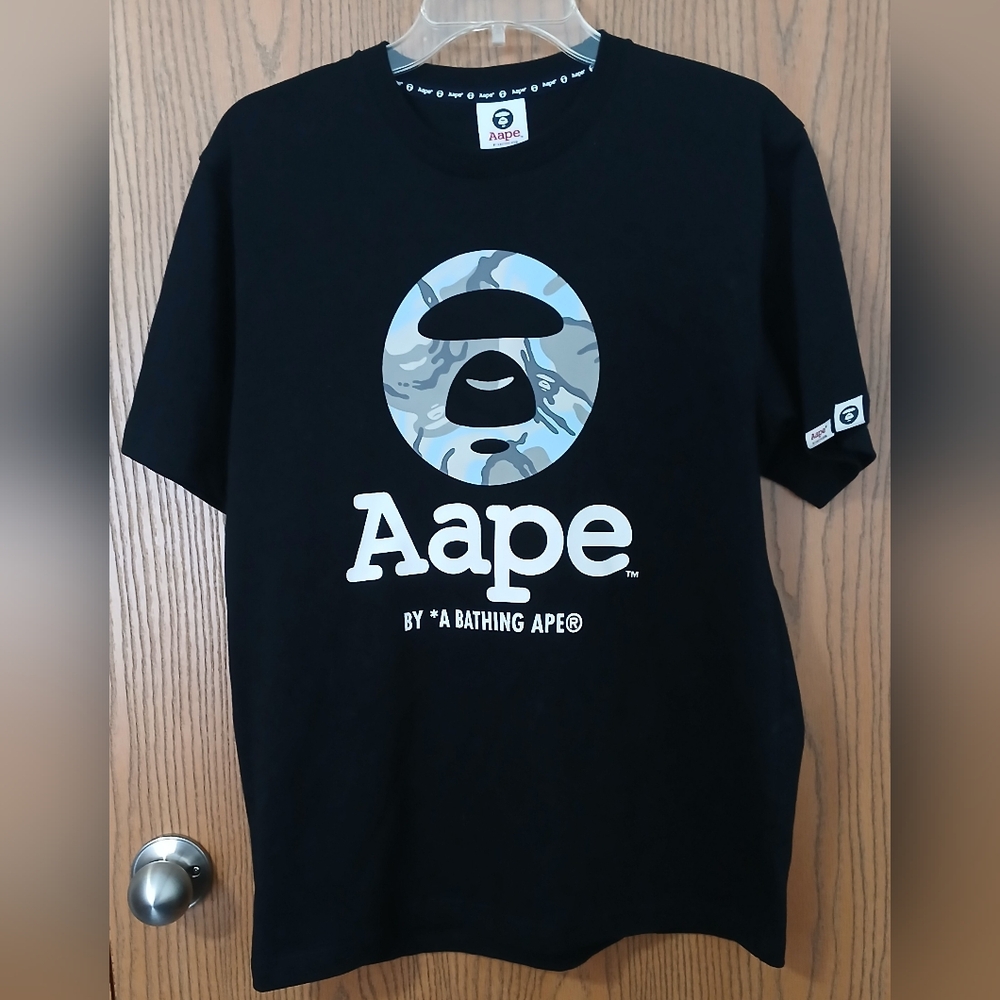 NWT Aape Black Graphic T-Shirt size M